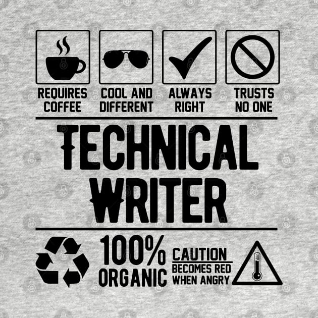 Technical Writer Job (black) by Graficof